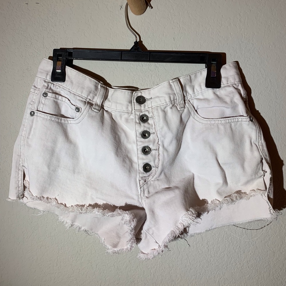 Light gray or white free people shorts